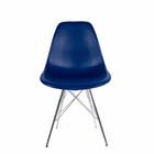 Conjunto Com 2 Cadeiras Eames Tower Azul Bic Empório  Base Em