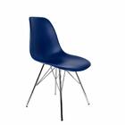 Conjunto Com 2 Cadeiras Eames Tower Azul Bic Empório  Base Em
