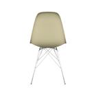 Conjunto Com 2 Cadeiras Eames Tower Creme Empório  Base Em Aã