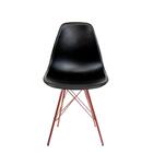 Conjunto Com 2 Cadeiras Eames Tower Preta Empório  Base Cobre