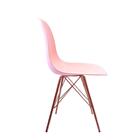 Conjunto Com 2 Cadeiras Eames Tower Rosa Empório  Base Cobre