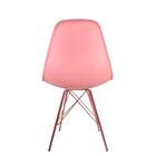 Conjunto Com 2 Cadeiras Eames Tower Rosa Empório  Base Cobre