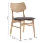 Conjunto Com 2 Cadeiras Edna Café E Natural