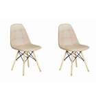 Conjunto Com 2 Cadeiras Eiffel Nude