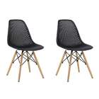 Conjunto Com 2 Cadeiras Eloa Preto