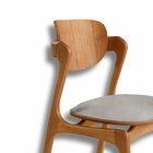 Conjunto Com 2 Cadeiras Em Madeira Celeste Gold Luna / Imbuia