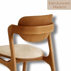 Conjunto Com 2 Cadeiras Em Madeira Celeste Gold Off White / I