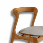 Conjunto Com 2 Cadeiras Em Madeira Celeste Luna / Imbuia Natu