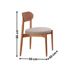 Conjunto Com 2 Cadeiras Em Madeira Maciça Hope Brisa / Imbuia