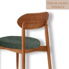 Conjunto Com 2 Cadeiras Em Madeira Maciça Hope Jade / Imbuia