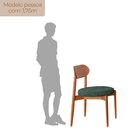 Conjunto Com 2 Cadeiras Em Madeira Maciça Hope Jade / Imbuia