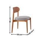 Conjunto Com 2 Cadeiras Em Madeira Maciça Hope Luna / Imbuia