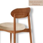 Conjunto Com 2 Cadeiras Em Madeira Maciça Hope Off White / Im