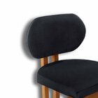 Conjunto Com 2 Cadeiras Em Madeira Tokyo Preto / Imbuia Natur