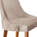 Conjunto Com 2 Cadeiras Esmeralda Bege E Imbuia