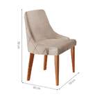 Conjunto Com 2 Cadeiras Esmeralda Bege E Imbuia