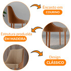 Conjunto Com 2 Cadeiras Esmeralda Em Madeira Maciça Para Sala