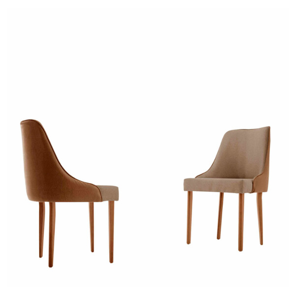 Conjunto Com 2 Cadeiras Esmeralda Em Madeira Maciça Para Sala