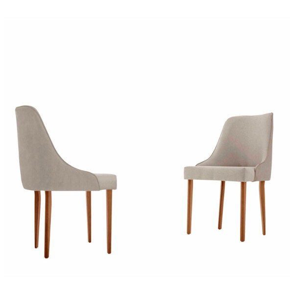 Conjunto Com 2 Cadeiras Esmeralda Em Madeira Maciça Para Sala