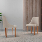 Conjunto Com 2 Cadeiras Esmeralda Em Madeira Maciça Para Sala