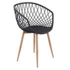 Conjunto Com 2 Cadeiras Estelar Preto