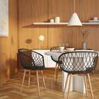 Conjunto Com 2 Cadeiras Estelar Preto