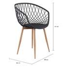 Conjunto Com 2 Cadeiras Estelar Preto