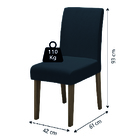 Conjunto Com 2 Cadeiras Estofada Sala De Jantar Trieste Siena