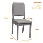 Conjunto Com 2 Cadeiras Estofadas Carol Cor Imbuia Veludo Caf