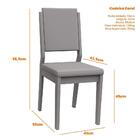 Conjunto Com 2 Cadeiras Estofadas Carol Cor Ype Camursa Marro