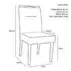 Conjunto Com 2 Cadeiras Estofadas Lectus Madeira Maciça Cor Y