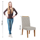 Conjunto Com 2 Cadeiras Estofadas Veludo Sala De Jantar Bele