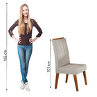 Conjunto Com 2 Cadeiras Estofadas Veludo Sala De Jantar Sofia