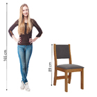 Conjunto Com 2 Cadeiras Estofadas Veludo Sone Sala De Jantar