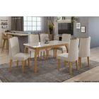 Conjunto Com 2 Cadeiras Exclusive Linho Cinza E Amêndoa Clean