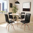 Conjunto Com 2 Cadeiras Fion Eiffel Preto