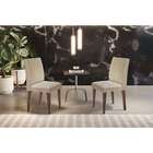 Conjunto Com 2 Cadeiras Grécia Linho Bege E Castor