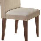 Conjunto Com 2 Cadeiras Grécia Linho Bege E Castor