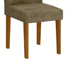 Conjunto Com 2 Cadeiras Grecia Suede Animalle Imbuia E Chocol