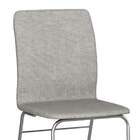 Conjunto Com 2 Cadeiras Hawke Cinza E Cromado