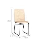 Conjunto Com 2 Cadeiras Hawke Palha E Preto