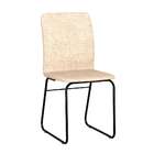 Conjunto Com 2 Cadeiras Hawke Palha E Preto