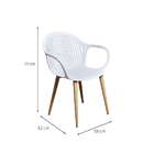 Conjunto Com 2 Cadeiras Hilary Branco