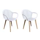 Conjunto Com 2 Cadeiras Hilary Branco