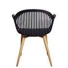 Conjunto Com 2 Cadeiras Hilary Preto