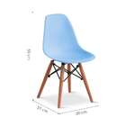 Conjunto Com 2 Cadeiras Infantis Eames Azul