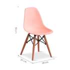 Conjunto Com 2 Cadeiras Infantis Eames Rosa