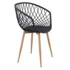 Conjunto Com 2 Cadeiras Infinito Preto