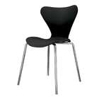 Conjunto Com 2 Cadeiras Jacobsen Preto E Cromado