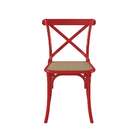 Conjunto Com 2 Cadeiras Katarina Vermelho E Bege